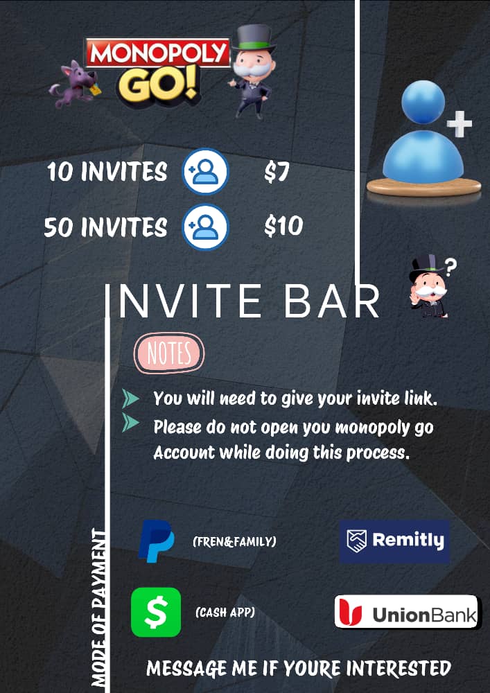 Invite Bar Dice
