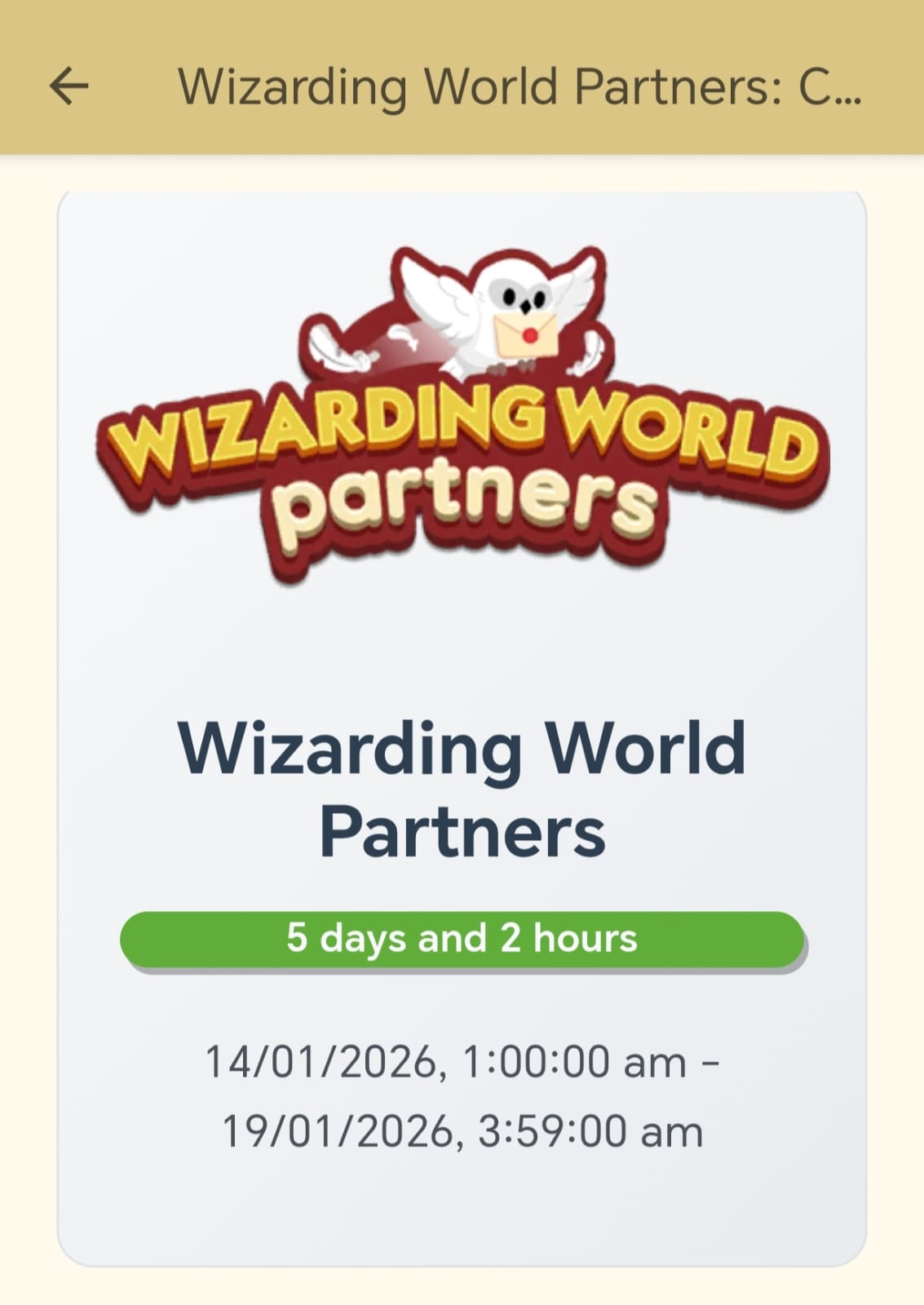 Wizarding World Partner